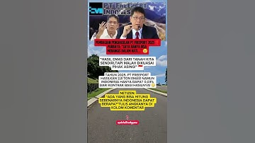 PURBAYA BONGKAR FAKTA FREEPORT 2025‼️“INDONESIA CUMA DAPAT 0,03%!? EMAS DARI TANAH KITA SENDIRI!” 😱