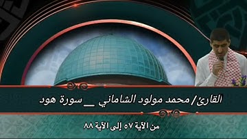 القارئ محمد مولود الشاماني تلاوة عراقية سورة هود من الآية ٥٧ إلى الآية ٨٨