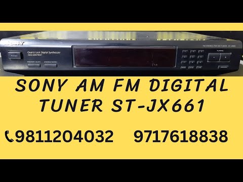 Sony AM FM Digital Tuner ST-JX661 How To Use Price And Connection IN HINDI 981120432 /9717618838