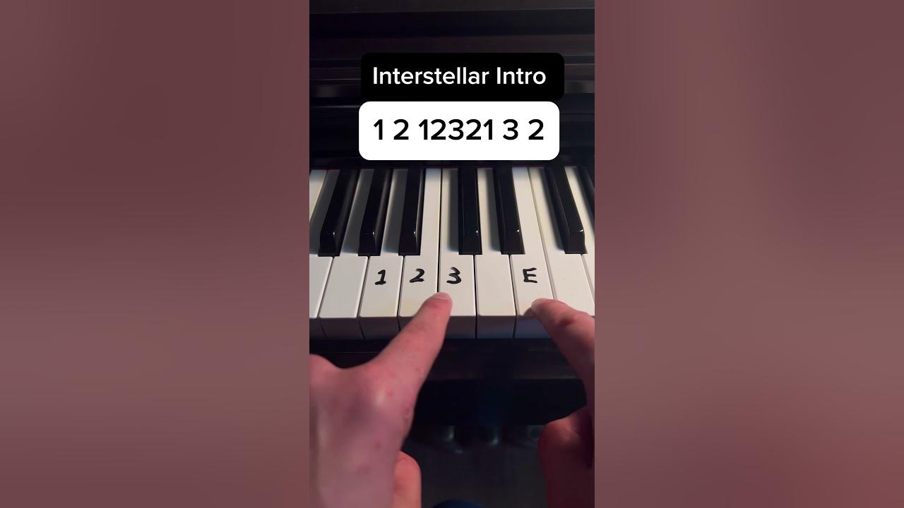 Interstellar Intro 🖤 #piano #tutorial #tipsandtricks #tips #lesson #musica #music #pianomusic