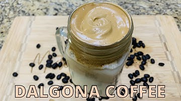 DALGONA COFFEE RECIPE | How To Make Whipped Coffee | Frothy Coffee #shorts