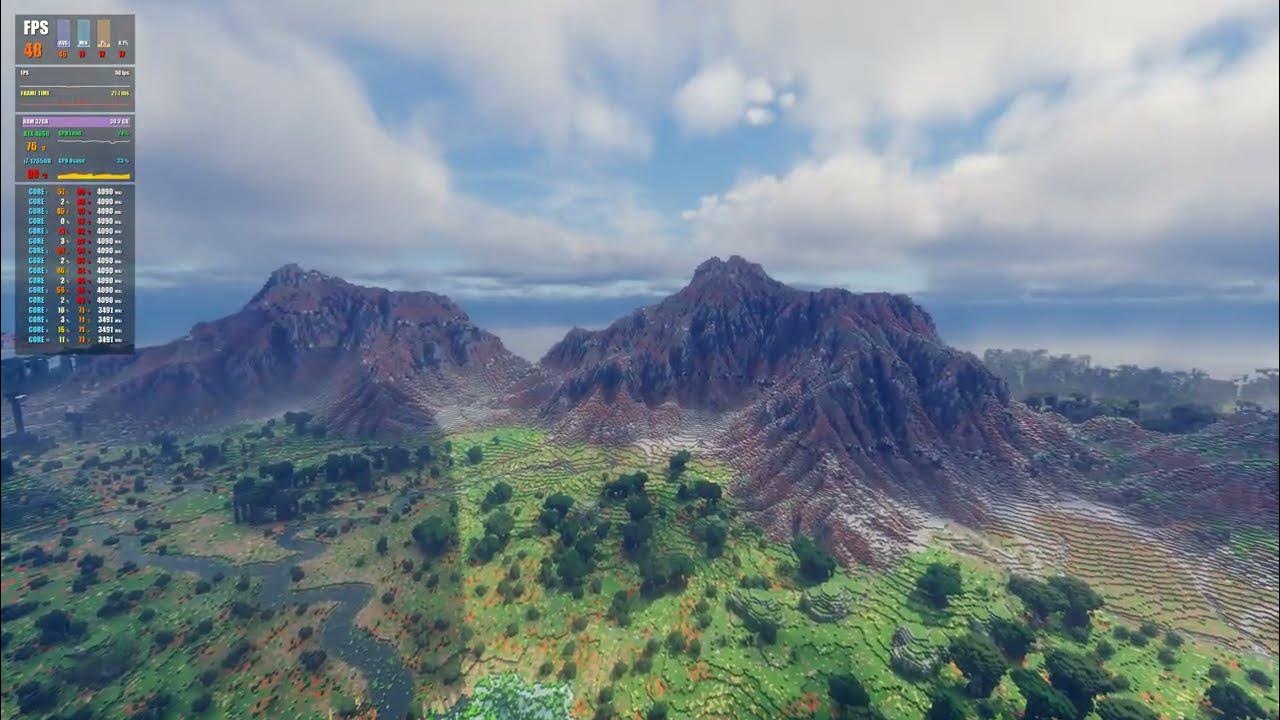 Minecraft distant horizons lod bliss shader youtube