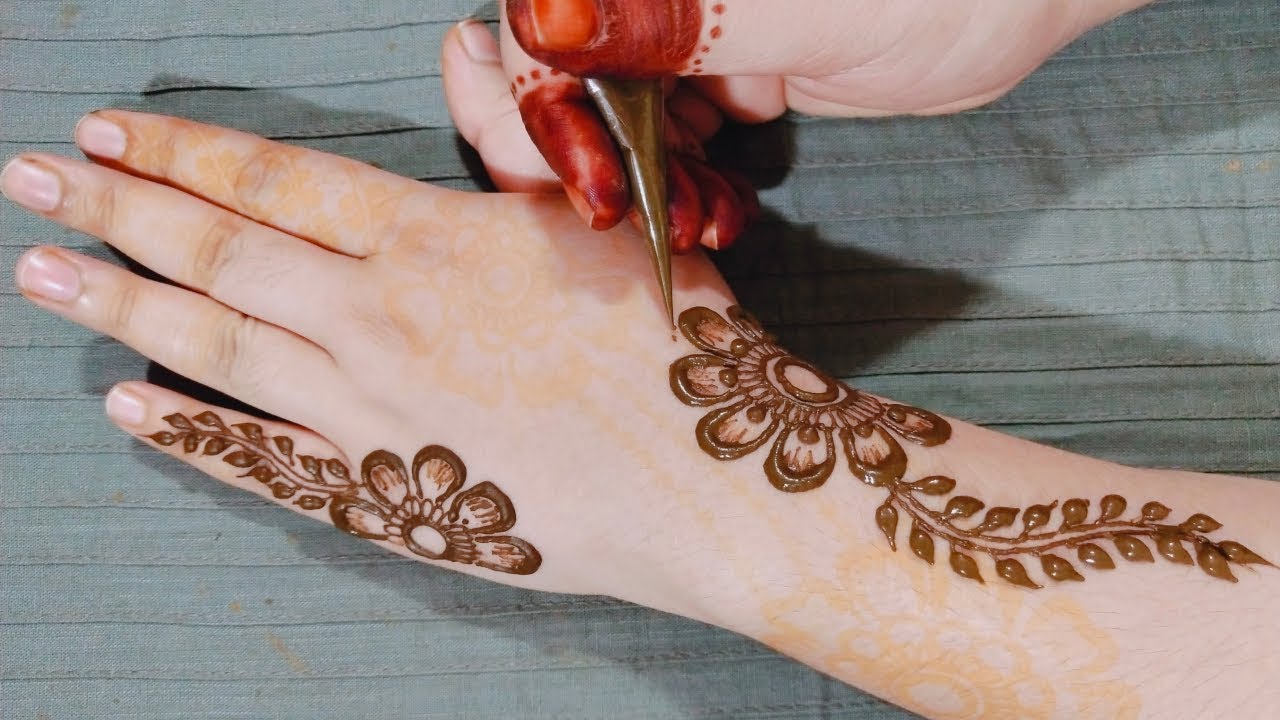 Easy Beautiful Mehndi Design for Hands | Simple Stylish Mehndi Design ...