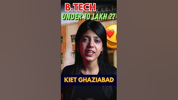 KIET Ghaziabad 1-Minute Review| Btech under 10 Lakh?🤯 #jee #btech #uptu