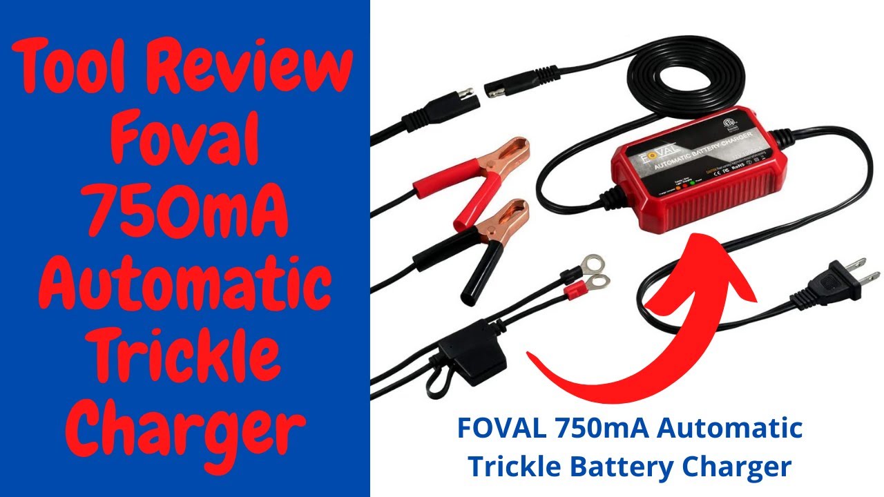 Foval Automatic 750mA Trickle Charger Tool Review YouTube