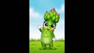 Hello! I am asparagus and I am a vegetable 🥦 #englishforkids #eslstudents #esl