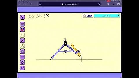 Constructing a Triangle given Angle Angle Side (AAS)