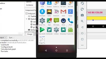 Android Application - Radio Button & Option group