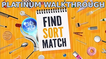 FIND SORT MATCH – New Easy Platinum Walkthrough No Commentary