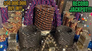 🟤(𝗥𝗘𝗖𝗢𝗥𝗗 𝗪𝗜𝗡) 1,100 QUARTER CHALLENGE $50,000,000.00 BUY IN, HIGH RISK COIN PUSHER!!!