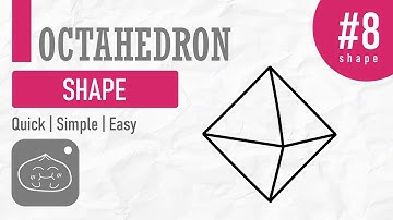 How to draw an Octahedron | Simple & Easy