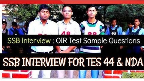 OIR Test - Verbal And NonVerbal Practice for SSB | SSB Interview Screening | TES 44  SSB Preparation