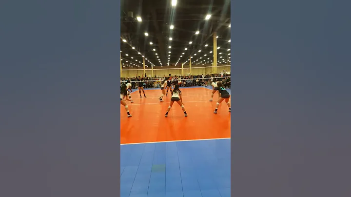 (#8 OH) Ke-Ke Hall and (#23 Setter) Fatimah Hall L...
