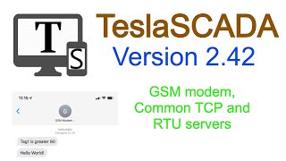 Version 2.42. GSM modem. Common RTU and TCP servers.