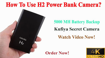 H2 Power Bank Camera Installation | How To Use | Audio Video Recorder | Asleesha Spy Camera
