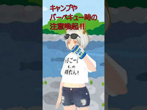 キャンプやバーベキュー時の注意喚起 #shorts #vtuber