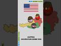 Austria Occupation Zones 1945 🇦🇹 #countryballs #shorts #austria