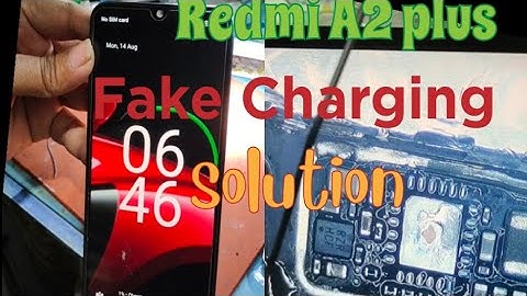 Redmi A2 plus fake charging solution //not connect  charging solution android 💯✅✅