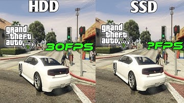 Ssd Vs Hdd Gta 5 Test | Boot Time - Game Starting Time | Side By Side