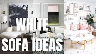 Stylish White Sofa Ideas and Living Room Decor Inspirations.