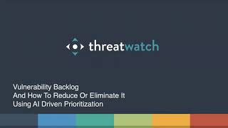 Webinar: Eliminate your vulnerability backlog using AI driven prioritization (APJ region)