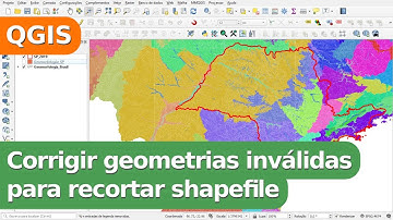 Corrigir geometrias inválidas para recortar shapefile no QGIS