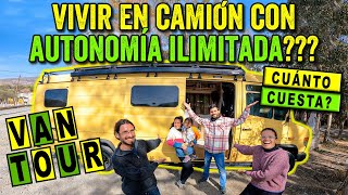 Familia vive en un CAMIÓN CAMPER AUTOSUFICIENTE  ¡Su PRECIO te sorprenderá! Con EL MONO MIGRADOR