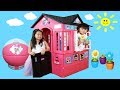 New Playhouse and Pretend Play Cooking Food on Kitchen Toy