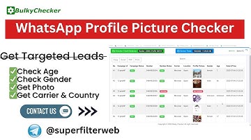 profile checker software advance age with gender | Check whatsapp Number Valid Or Invalid
