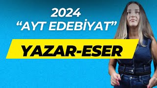 YAZAR ESER SORULARI / 2024 AYT EDEBİYAT