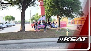 Spurs Fans Celebrate Game 4 Win On Sw Military Drive