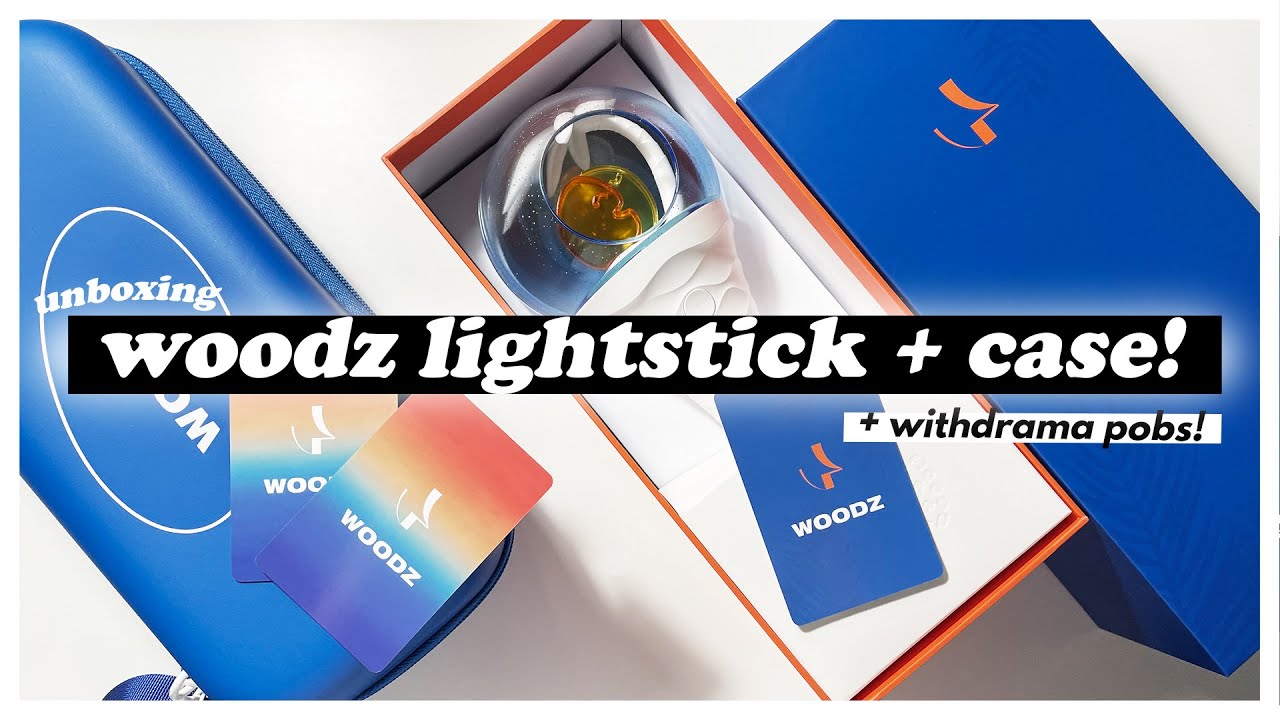 ★ unboxing: woodz lightstick & lightstick case! + withdrama pobs! ★
