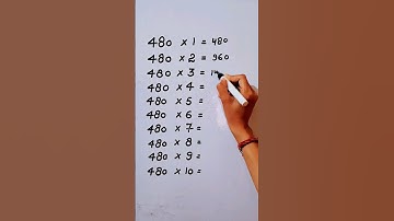 Write the Table of 480 in 19 second only..#maths #mathshack #mathstricks @study_care0