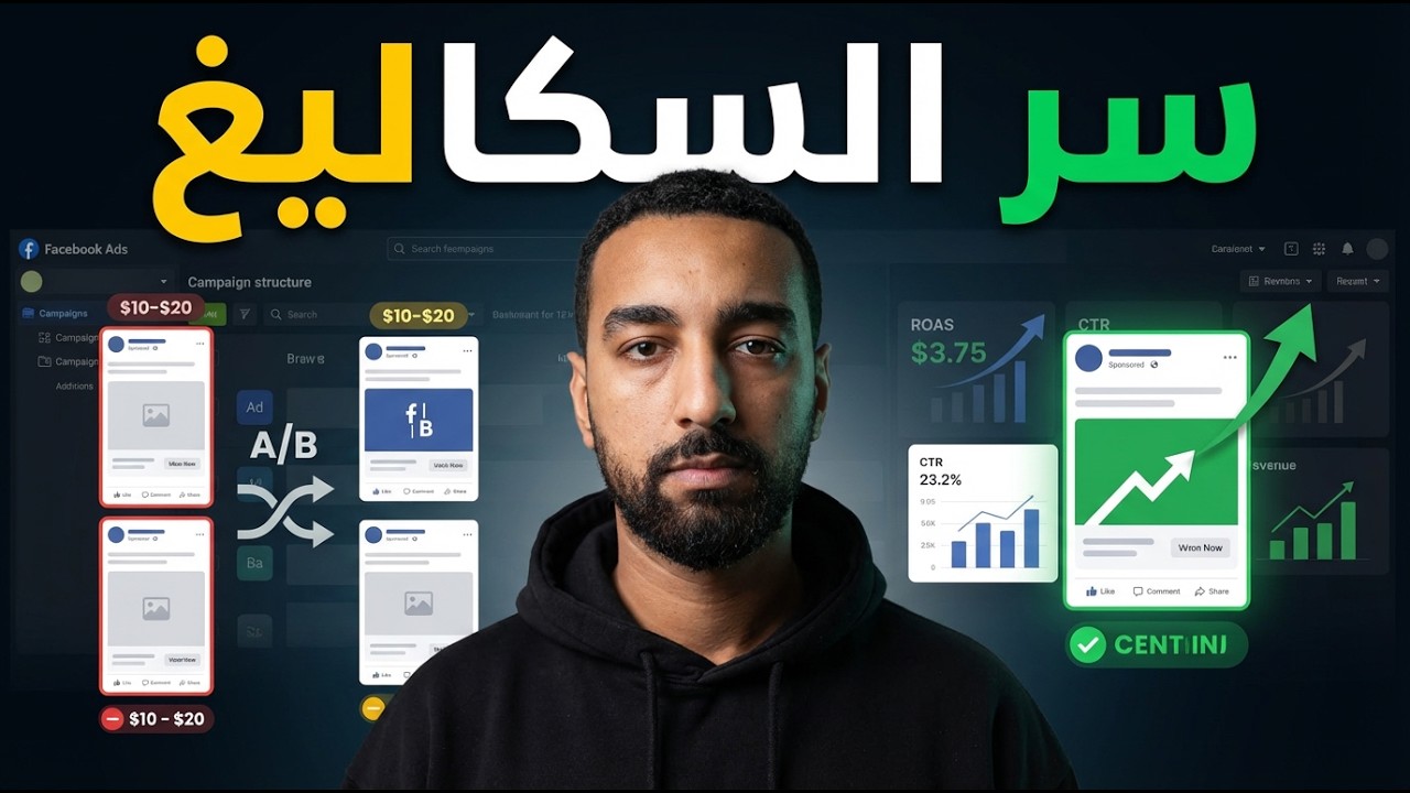 كيف تختبر وScale الإعلانات؟ 🔥استراتيجية Facebook Ads خطوة بخطوة | الحلقة 5