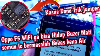 Cara atasi Oppo F5 Wifi Mati Suara Dering Mati ‼️ Bekas Kena air Banyak rontok Jalur Berujung Done