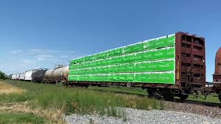 Union Pacific Freight Train 109 (w/ a mid train DPU)(& w/ Guilford Rail System units!)