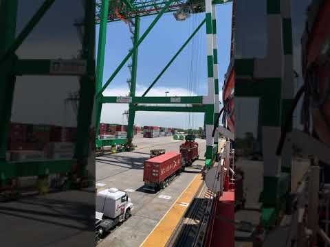 Loading Container On A Merchant Ship | Floating Mega Structures