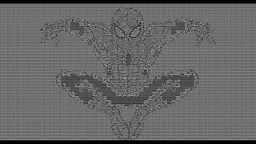 Make Spiderman ASCII Art in minute ! | HG MAGIC