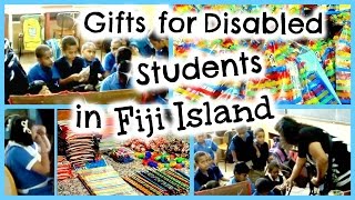 Disabled Students in Fiji Islands  │Passing Out Goody Bags and Supplies