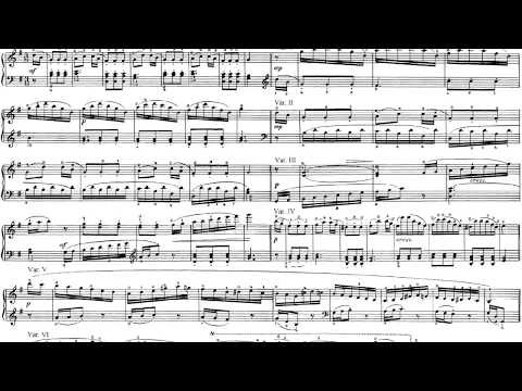 [10yo(?) boy, 2x{SCORE+LIVE}] Kuhlau: Six Easy Variations on an Austrian Folk Song, Op.42 No.1