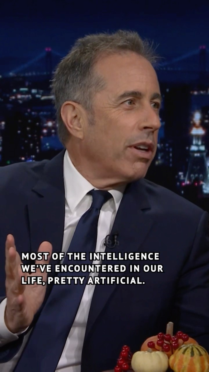 #JerrySeinfeld has lots of thoughts about A.I. ? #FallonTonight #JimmyFallon