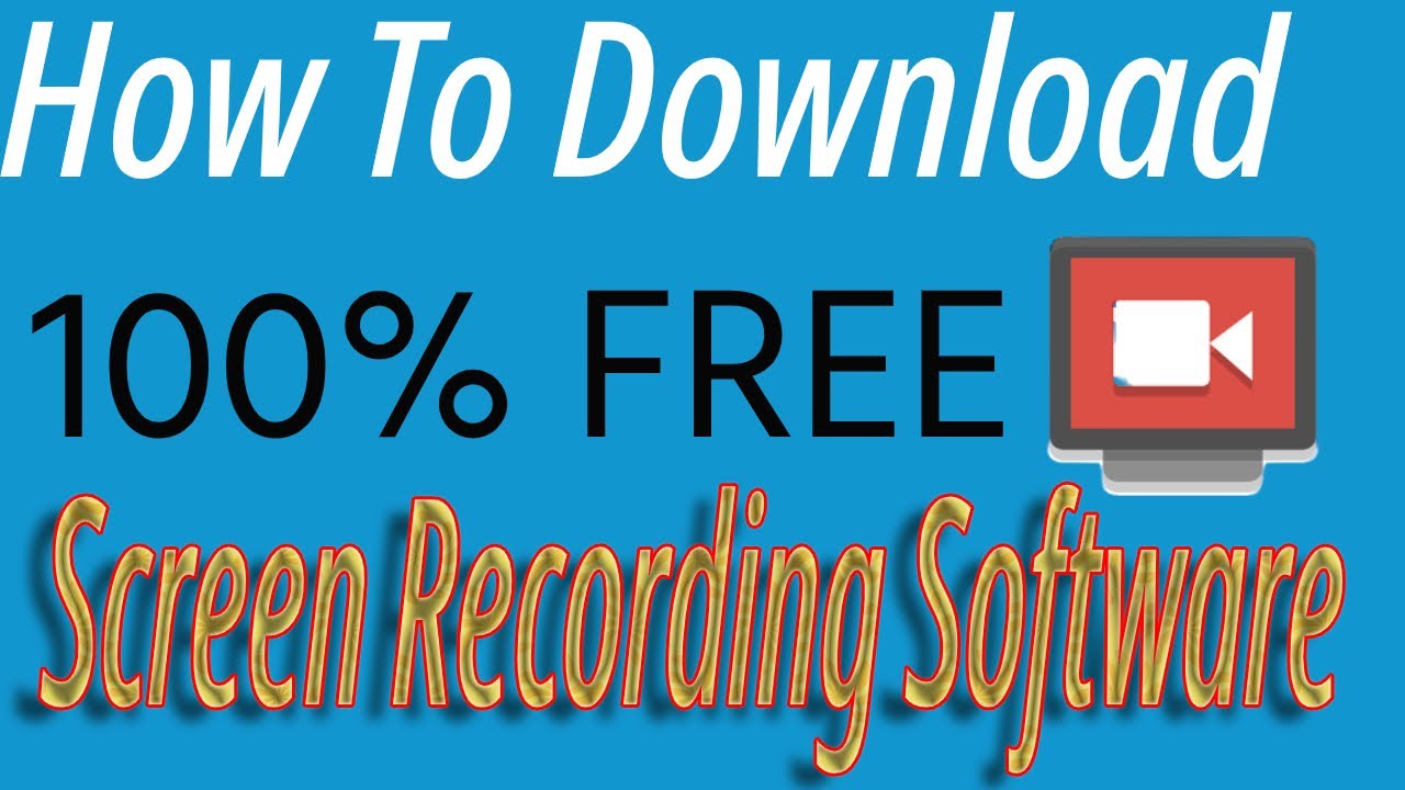 How to Download Screen Recording Software - YouTube