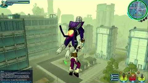 FusionFall (Original, 2013/8) : Heading to Tech Square and Walkaround (First Attempt)