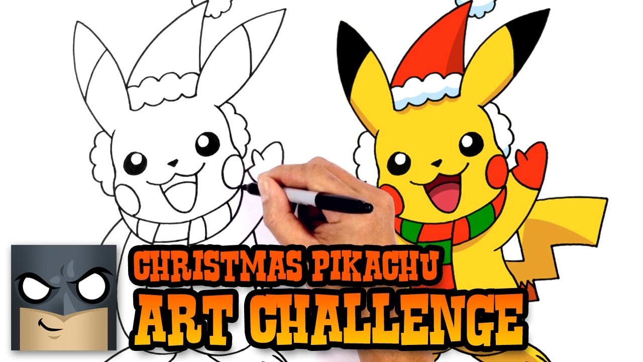 Featured image of post Christmas Pikachu Drawing Step By Step - Main colors are black, red, and yellow.