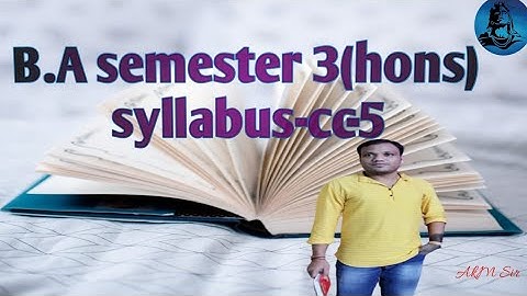 University of Calcutta, sanskrit honours, 3rd semester, cc-5,syllabus# modalities