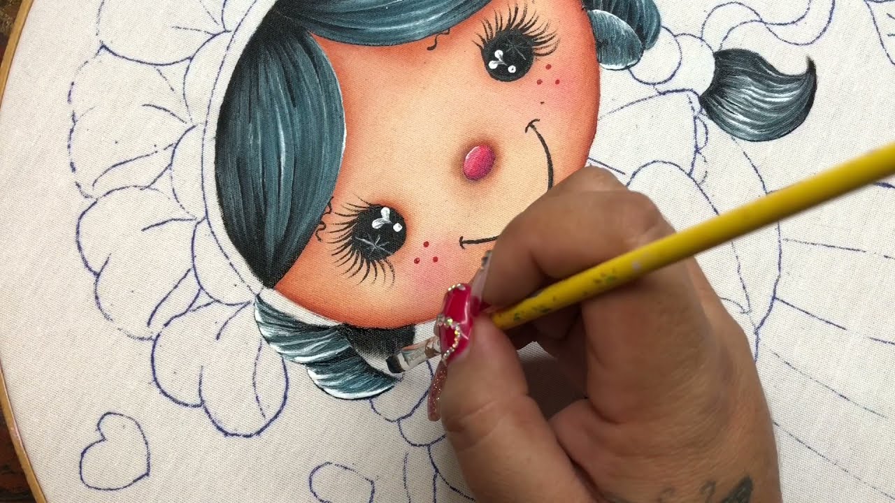 Como pintar muñeca lele video 2