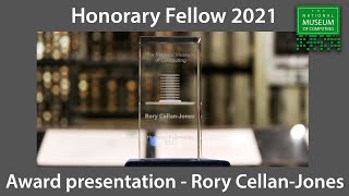 Awards Ceremony | TNMOC Honorary Fellow 2021 - Rory Cellan-Jones