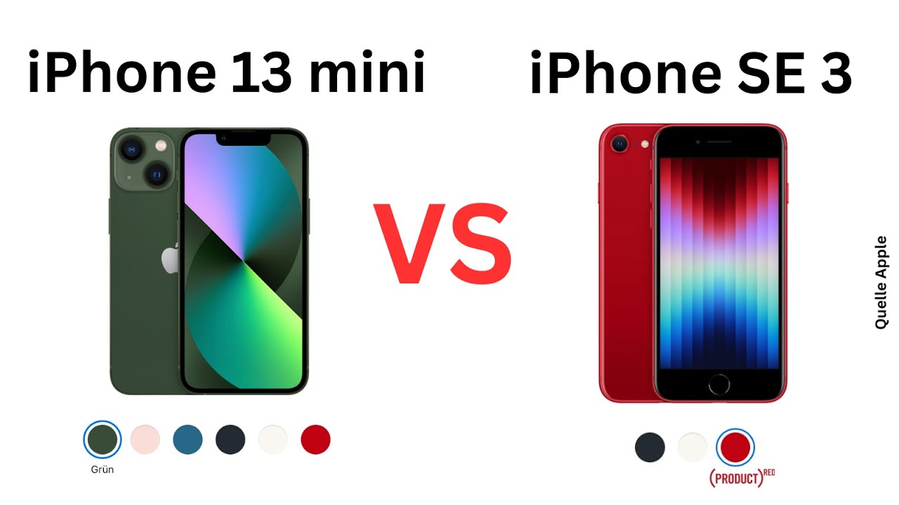 iPhone 13 mini VS iPhone SE - YouTube