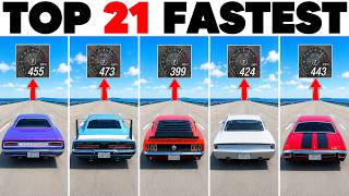 TOP 21 FASTEST CLASSIC MUSCLE CARS in FH6! | Ultimate Downhill Top Speed Test screenshot 5