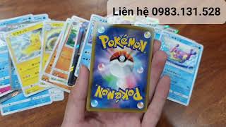 Thẻ bài Pokémon chính hãng nội địa Nhật cao cấp chỉ số mạnh cho bé chơi tránh xa các trò điện tử